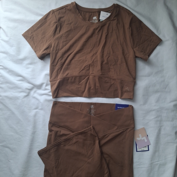JoyLab Tops - Joylab Activewear Set Brown Nwt
